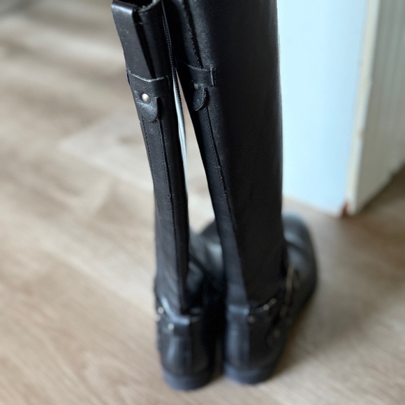 Matisse Black Leather Upper Riding Boots - Picture 3 of 12